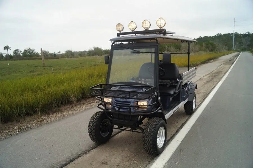 MotoEV Electro Neighborhood Buddy 2 Passenger Utility Deluxe Highriser Street Legal Golf Cart golfcartforsale