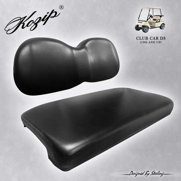 Club Car DS Front Seat Cushion Set – BLACK | Kozip® golfcartforsale