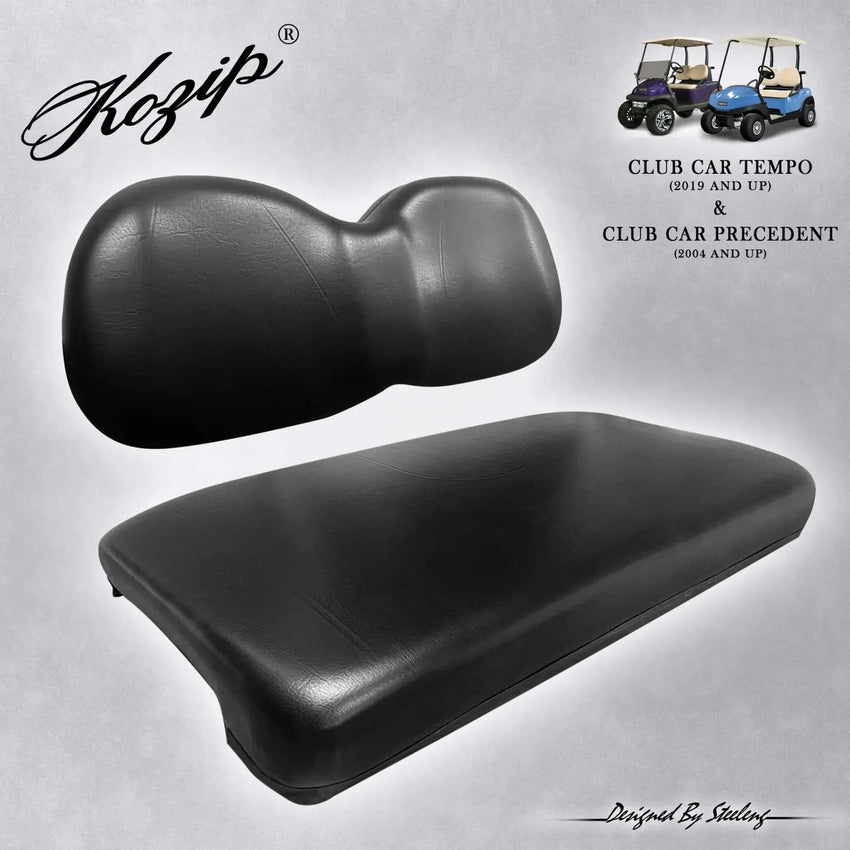 Club Car Precedent / Onward / Tempo Front Seat Cushion Set – BLACK | Kozip® golfcartforsale
