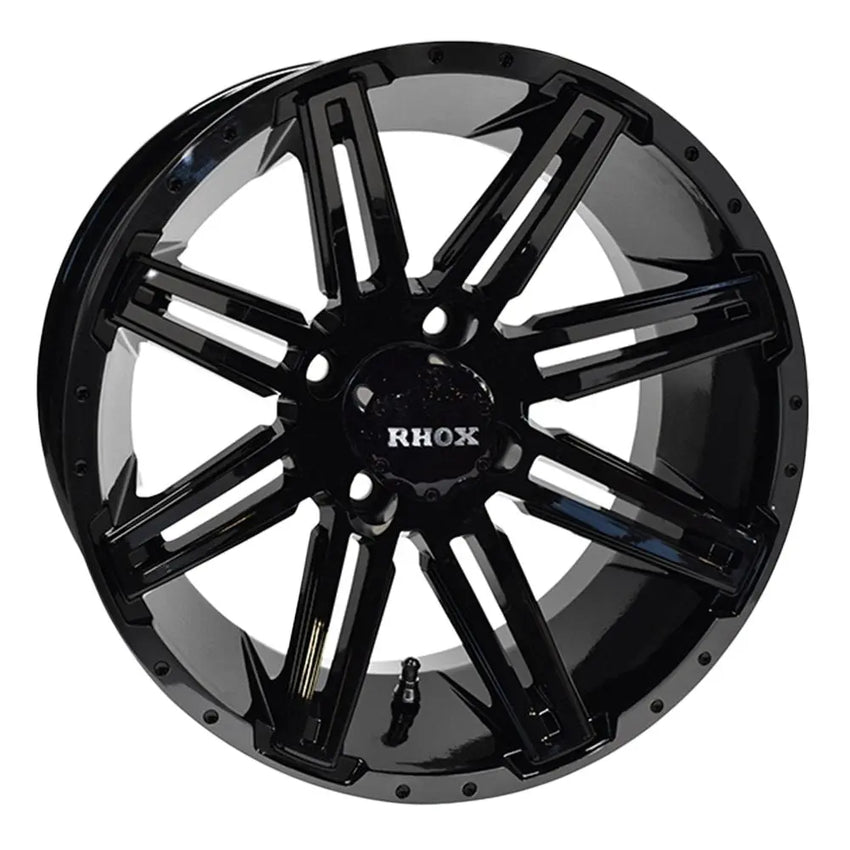14″ RX275 Gloss Black Golf Cart Wheel – RHOX® golfcartforsale