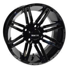 14″ RX275 Gloss Black Golf Cart Wheel – RHOX® golfcartforsale