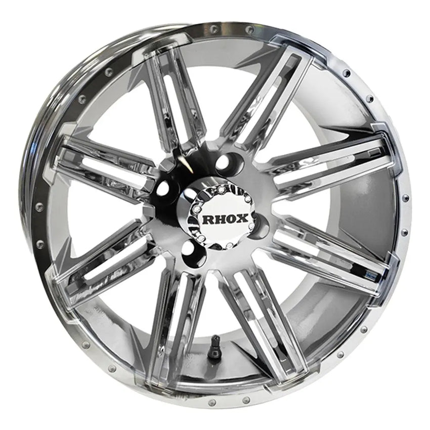 14″ RX275 Chrome Golf Cart Wheel – RHOX® golfcartforsale