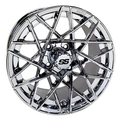 14″ RX394 Chrome Golf Cart Wheel – RHOX® golfcartforsale