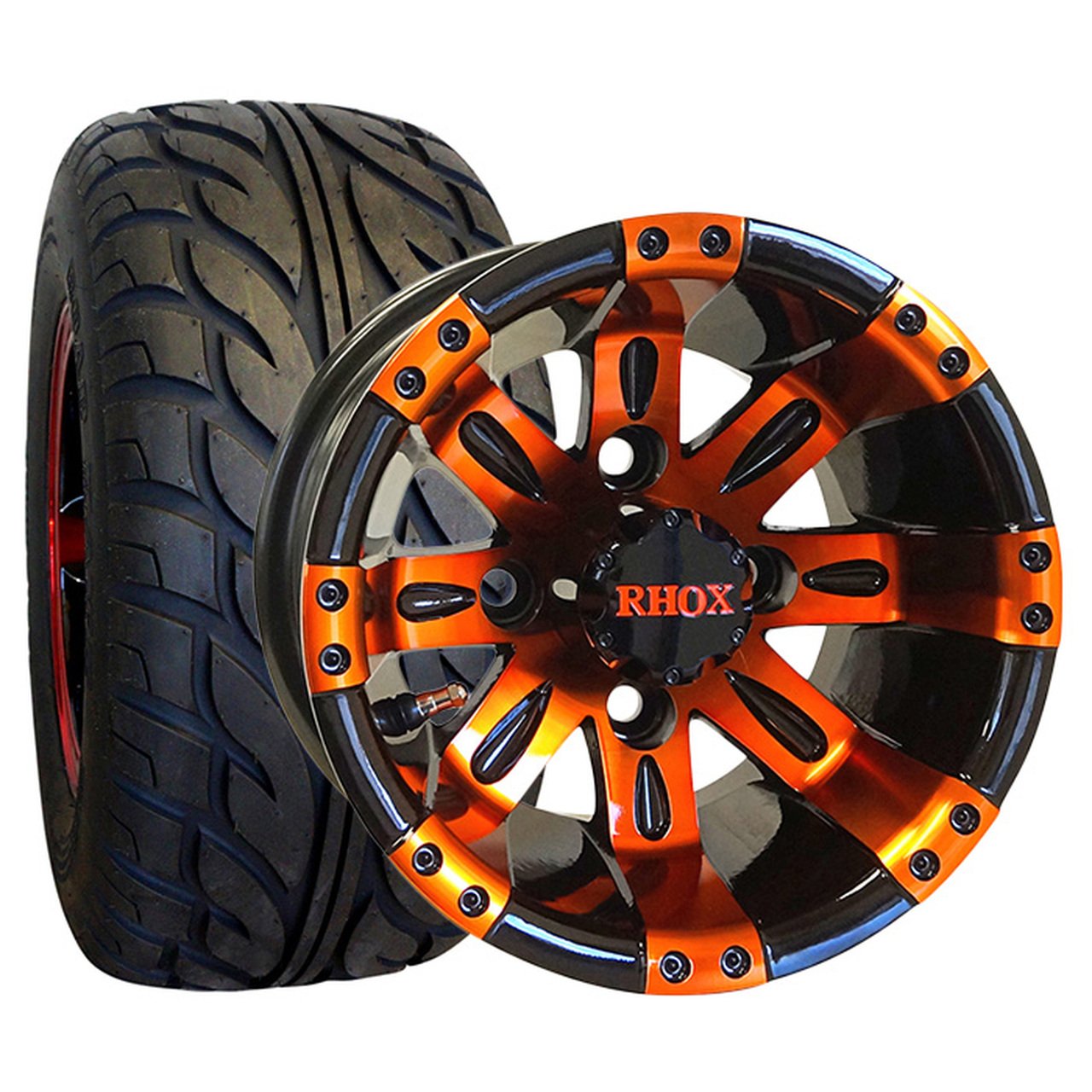 RHOX 20x10R10" Tire (20" Tall, Pre-Mounted)